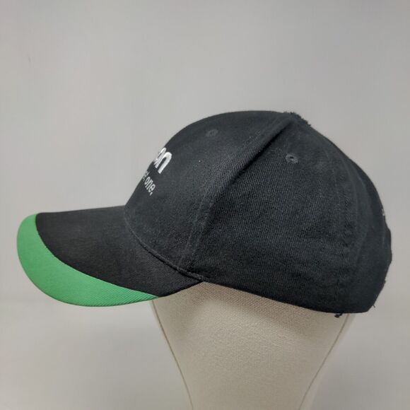 Onan the Quiet One Men's Strapback Hat Black Green Embroidered Logo - Picture 3 of 8